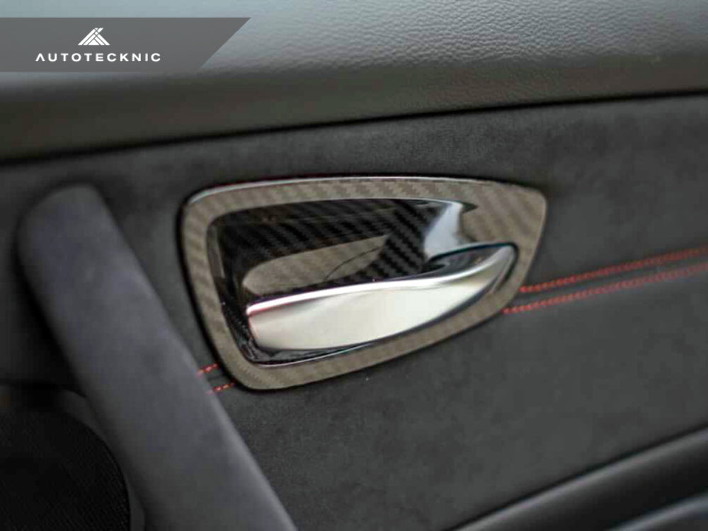 AutoTecknic BM-0376 Dry Carbon Interior Door Handle Trims E82 1M