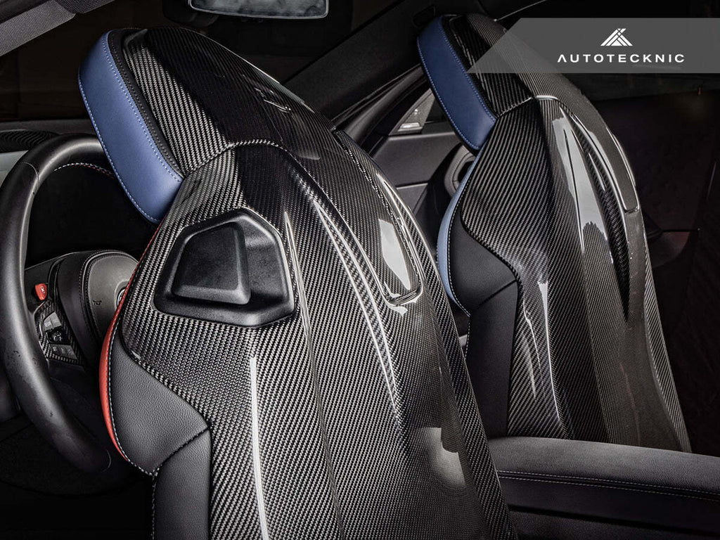 AutoTecknic BM-0386-F9X Dry Carbon Full Seat Back Cover Set F91/ F92 M8
