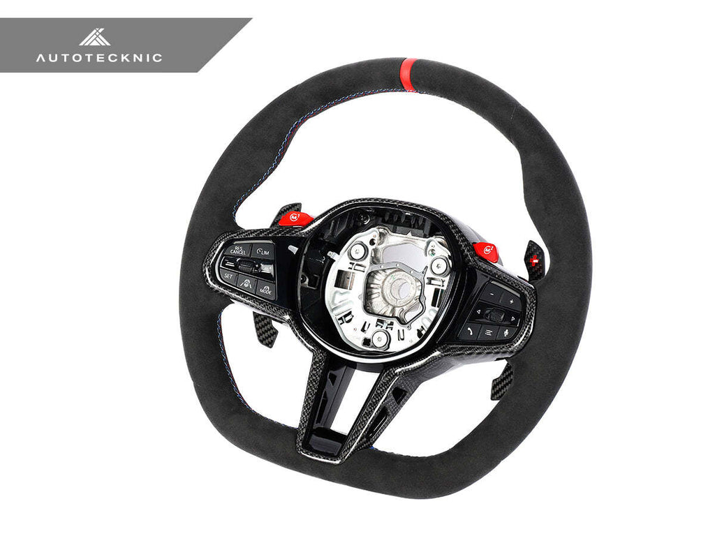 AutoTecknic BM-0389-H-ACC G8X LCI Alcantara Steering Wheel G8X M2/ M3/ M4