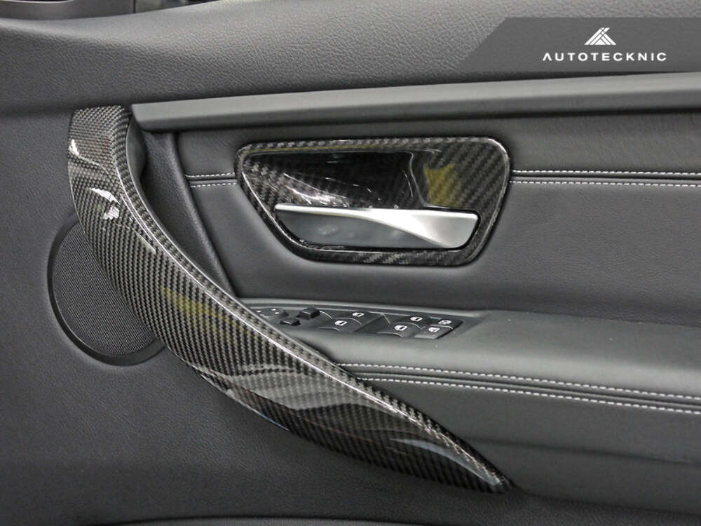 AutoTecknic Carbon Door Grip Handle Trim Set F30 3 Series F32 4 Series