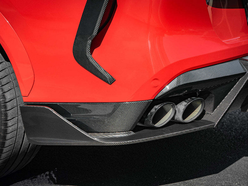 AutoTecknic BM-0519 Carbon Fiber Rear Splitter Set F96 X6M