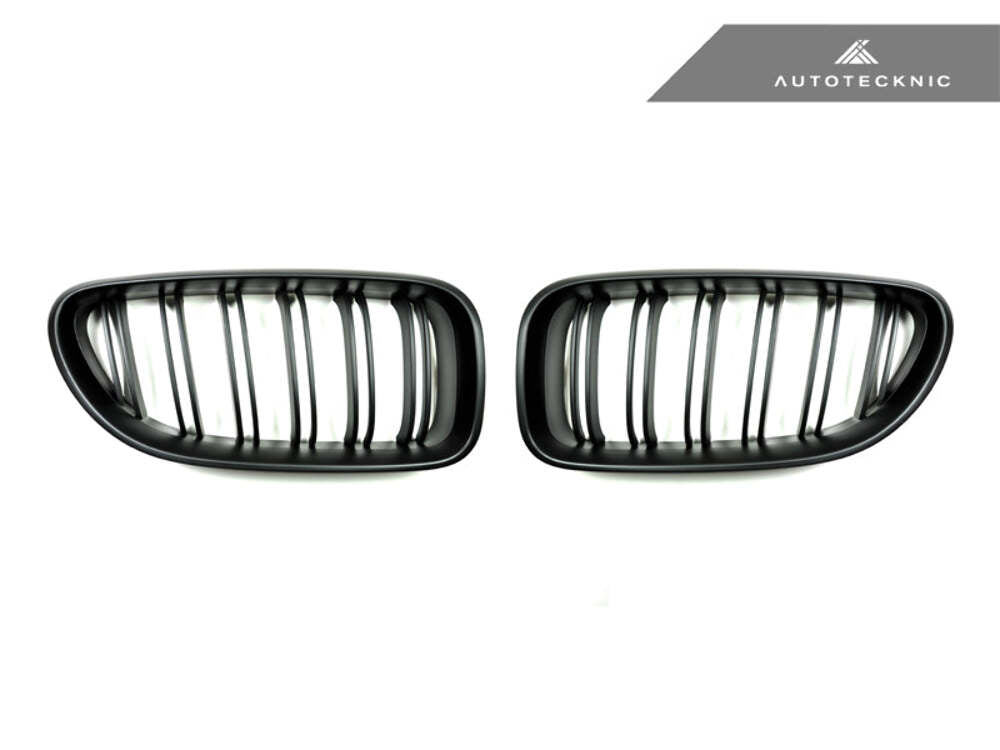 AutoTecknic Dual Slats Stealth Black Front Grille Set F06 Gran Coupe/ F12