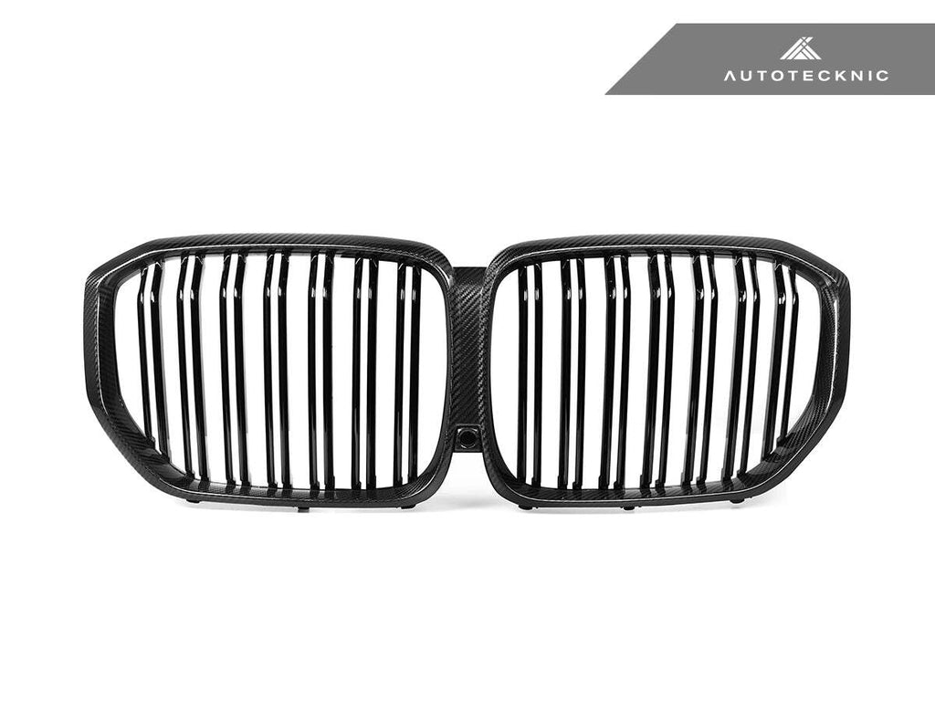 AutoTecknic BM-0613-DS-CF Dual Slat Dry Carbon Front Grille G05 X5 Pre LCI