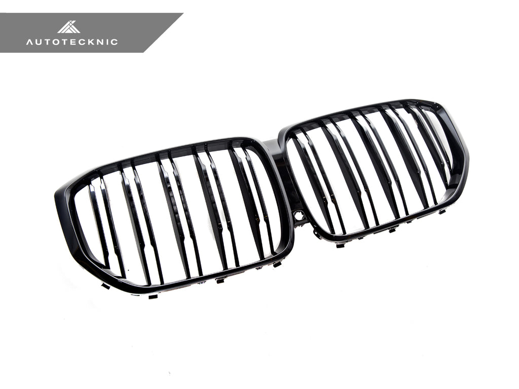 AutoTecknic BM-0613-DS-GB Dual-Slat Glazing Black Front Grilles G05 X5