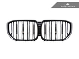 AutoTecknic BM-0613-DS-GB Dual-Slat Glazing Black Front Grilles G05 X5