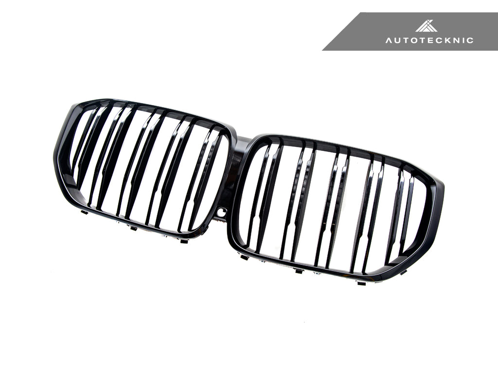 AutoTecknic BM-0613-DS-GB Dual-Slat Glazing Black Front Grilles G05 X5