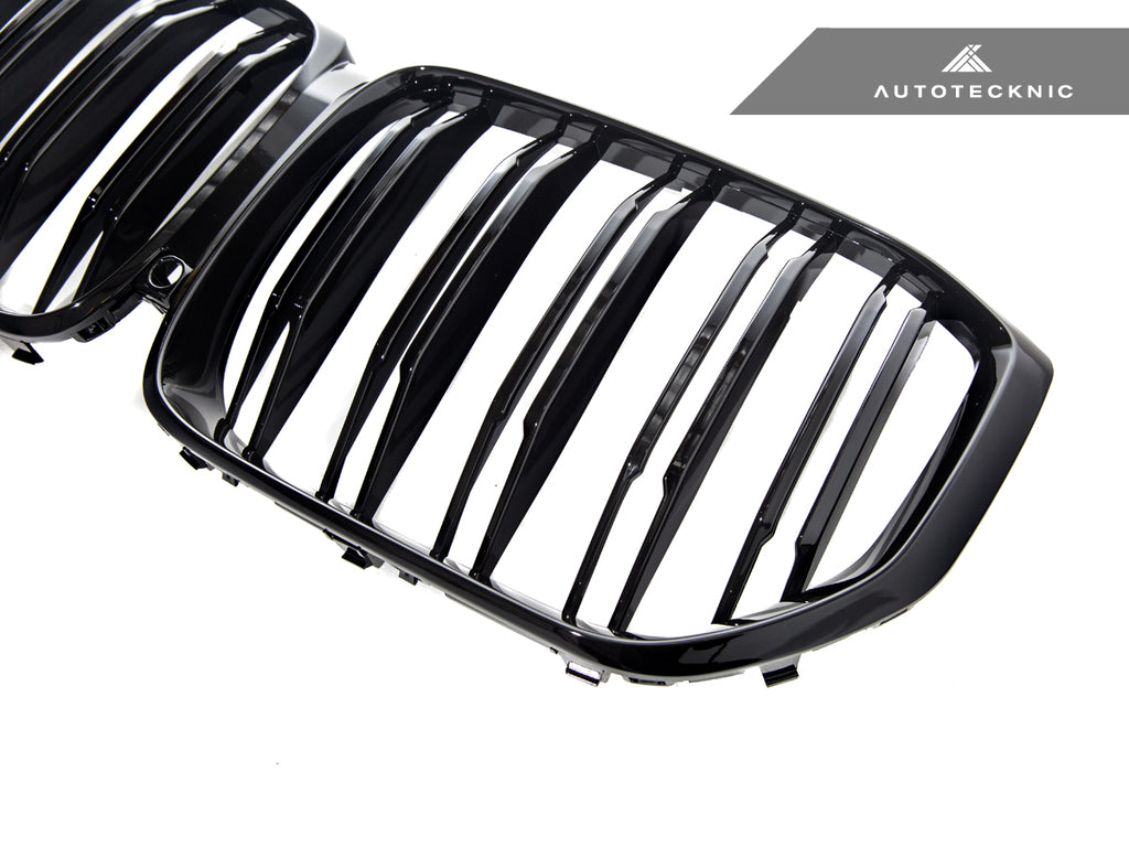 AutoTecknic BM-0613-DS-GB Dual-Slat Glazing Black Front Grilles G05 X5