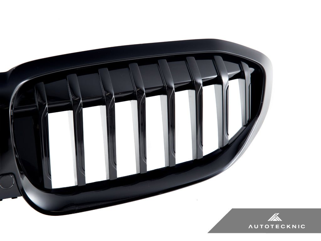 AutoTecknic BM-0615-GB Replacement Glazing Black Front Grilles G20 3-Series