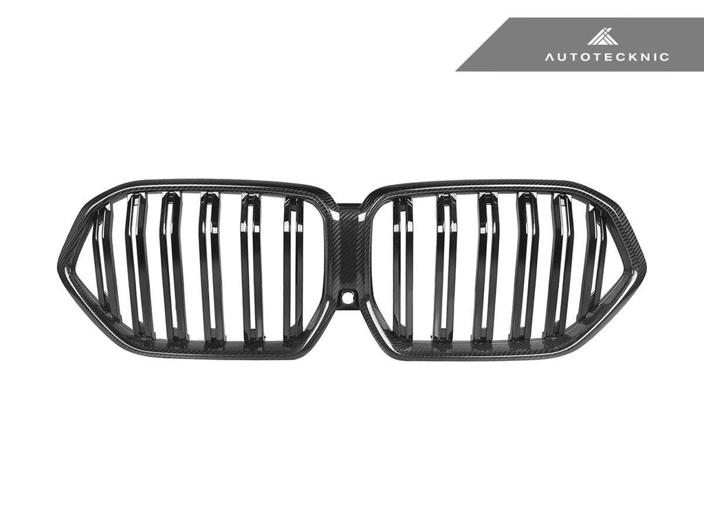 AutoTecknic BM-0616-LCI-DS-CF Dual Slat Carbon Fiber Front Grille G06 X6 LCI