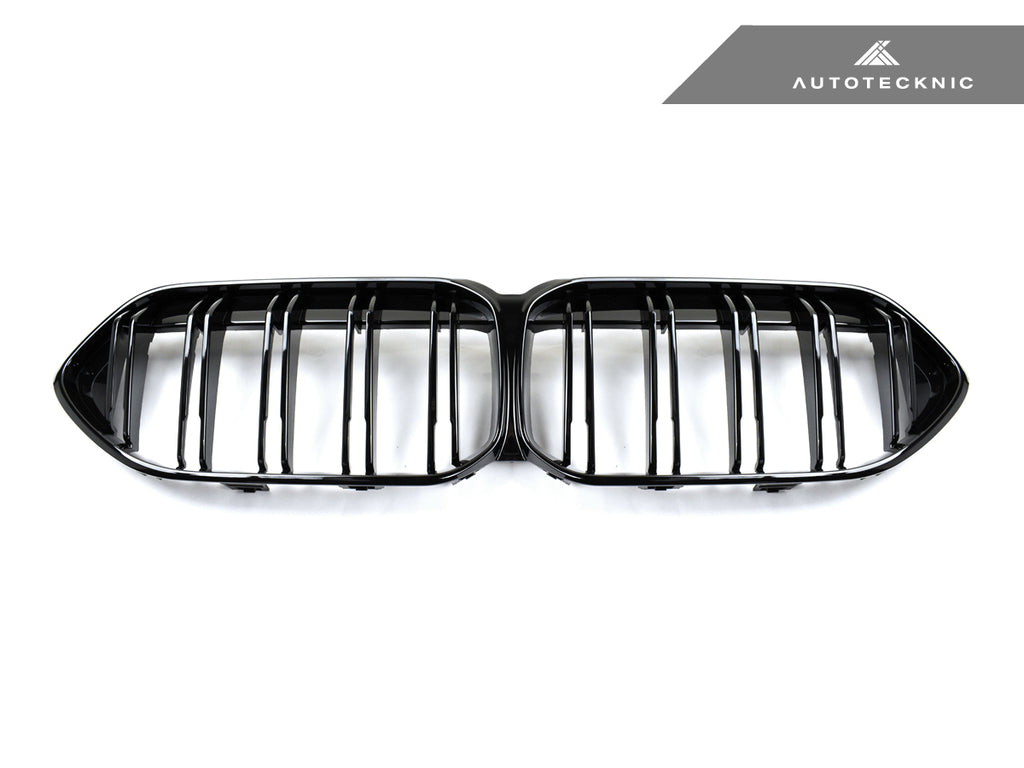 AutoTecknic BM-0617-DS-GB Black Dual-Slat Front Grilles F44 2-Series Gran Coupe