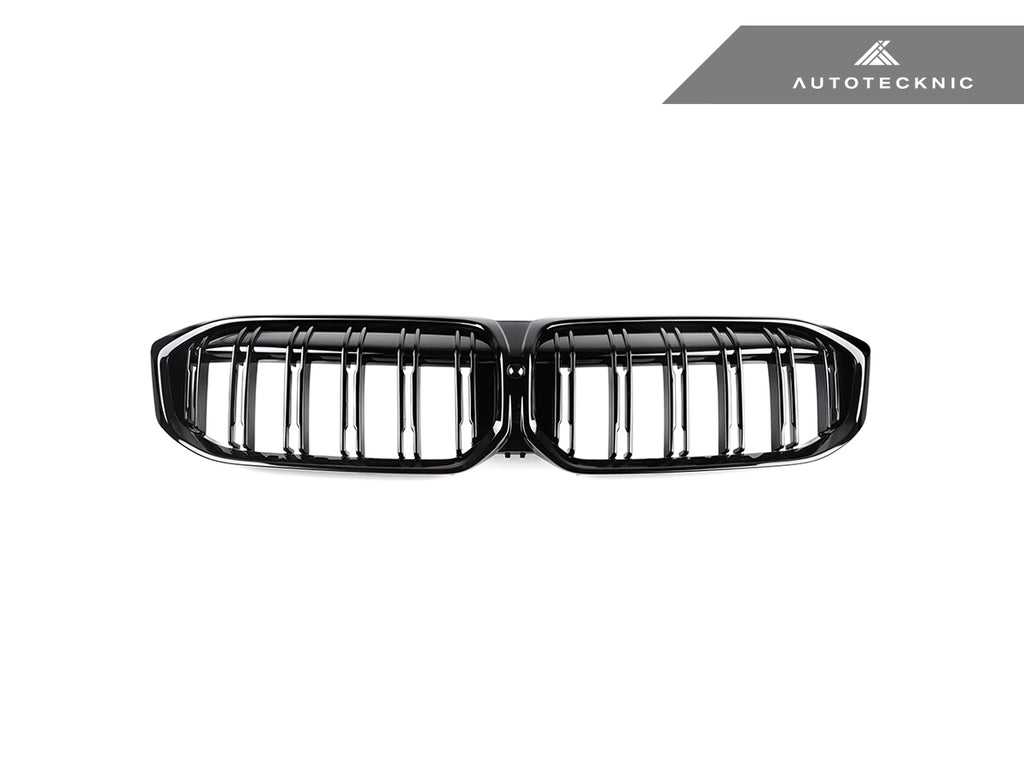 AutoTecknic BM-0620-DS-GB Glazing Black Dual-Slat Front Grilles G20 3-Series LCI