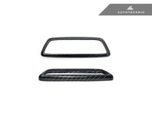 Load image into Gallery viewer, AutoTecknic Dry Carbon Front Seat Illuminated Emblem Surround Set For BMW M