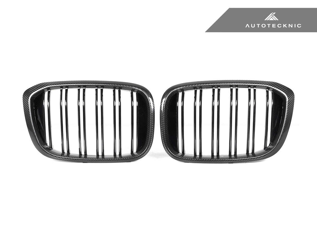 AutoTecknic Dry Carbon Fiber Dual Slats Front Grille Set G01 X3 G02 X4 Pre LCI
