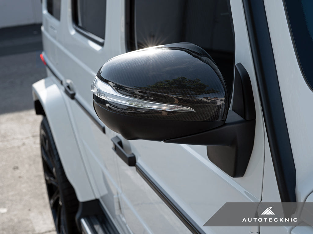 AutoTecknic MB-0306 Replacement Carbon Mirror Covers For Mercedes W464 G-Wagon