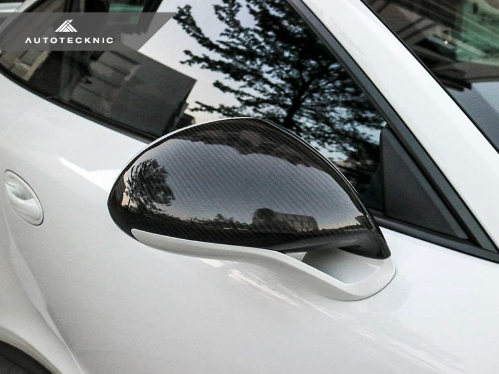 AutoTecknic PR-0005 Carbon Fiber Mirror Covers For Porsche 991 Turbo