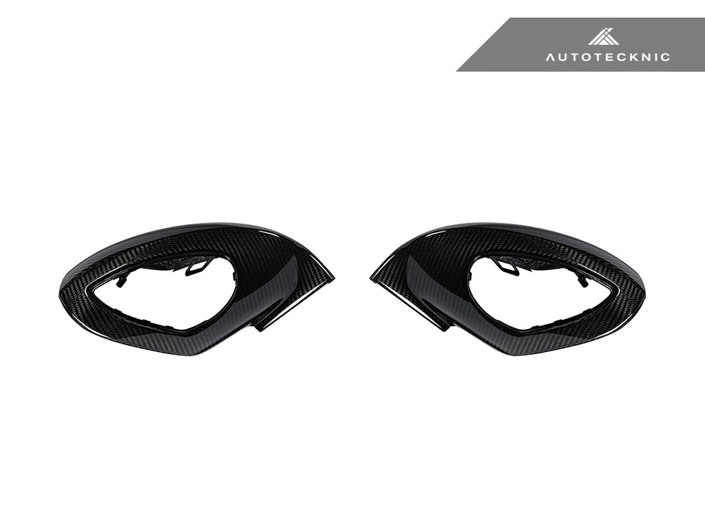 AutoTecknic PR-0005 Carbon Fiber Mirror Covers For Porsche 991 Turbo