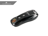 AutoTecknic PR-0006-B Replacement Carbon Fiber Key Cover For Porsche Black