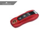 AutoTecknic PR-0006-BR Carbon Fiber Key Cover For Porsche Bordeaux Red