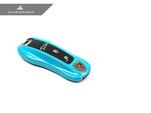 Load image into Gallery viewer, AutoTecknic PR-0006-MMB Miami Blue Replacement Carbon Fiber Key Cover Porsche