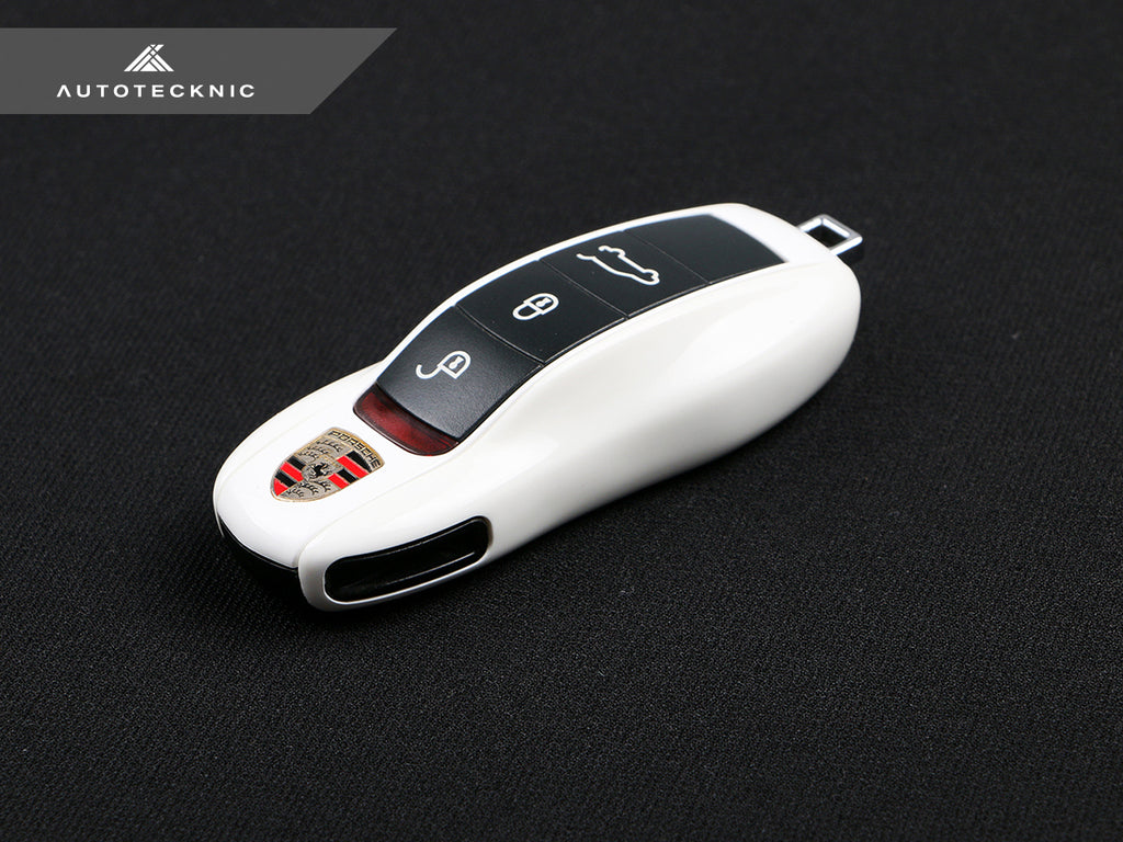 AutoTecknic PR-0006-W Replacement Carbon Fiber Key Cover For Porsche White