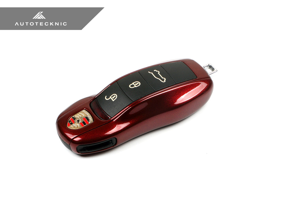 AutoTecknic PR-0009-BR Painted Key Case For Porsche 17-23 Bordeaux Red