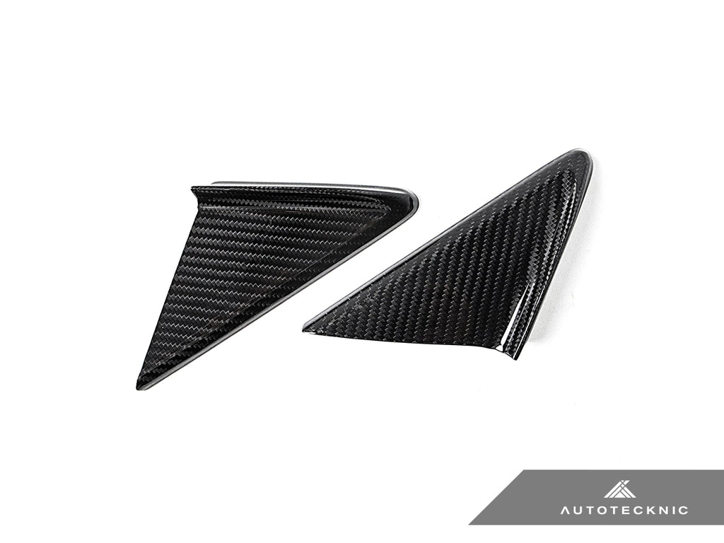 AutoTecknic PR-0040 Dry Carbon Side Mirror Wind Deflector Set For Porsche 991