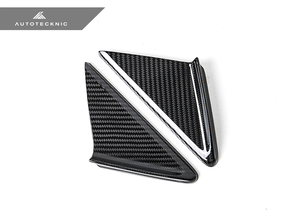 AutoTecknic PR-0040 Dry Carbon Side Mirror Wind Deflector Set For Porsche 991