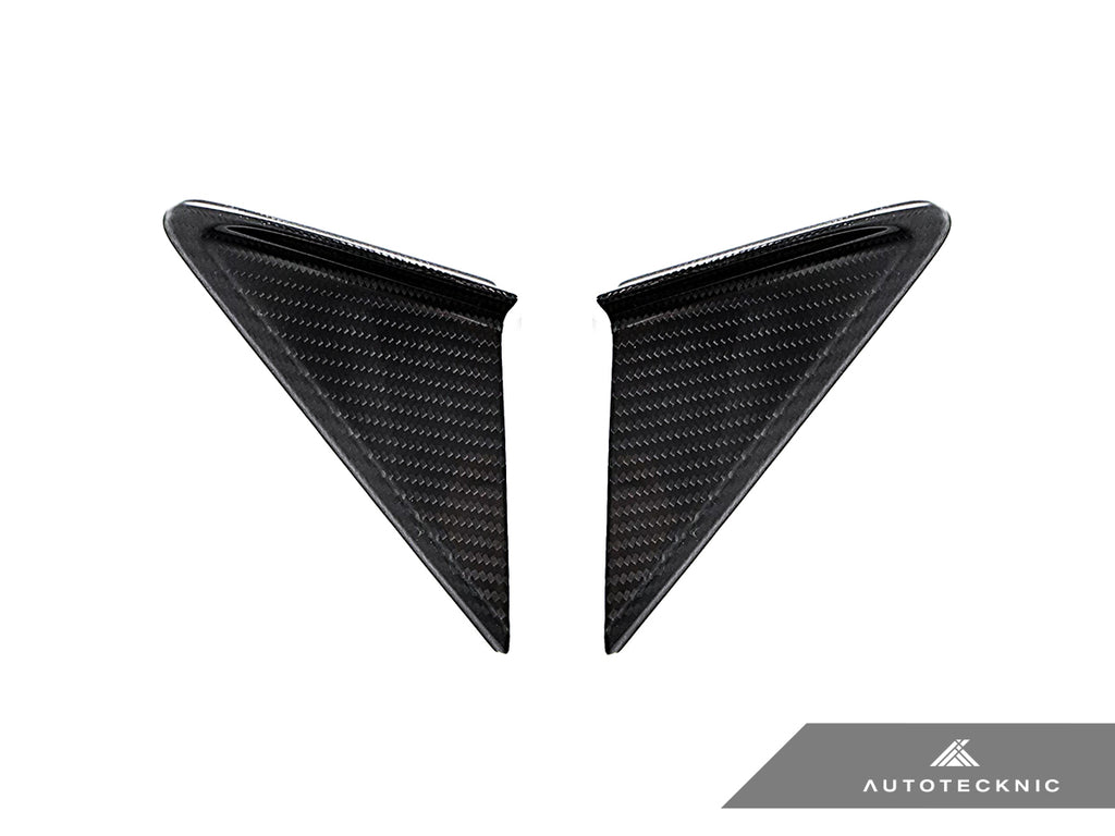 AutoTecknic PR-0040 Dry Carbon Side Mirror Wind Deflector Set For Porsche 991