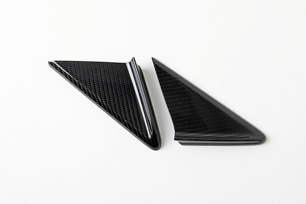 AutoTecknic PR-0040 Dry Carbon Side Mirror Wind Deflector Set For Porsche 991