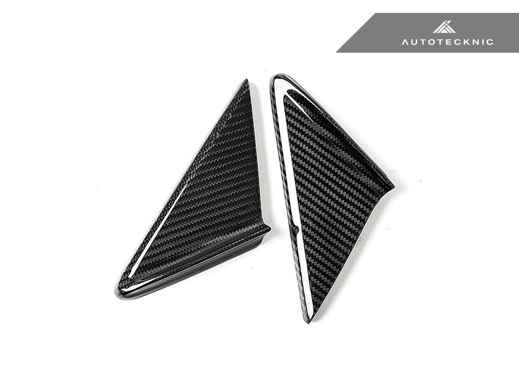 AutoTecknic Dry Carbon Side Mirror Wind Deflector Set For Porsche 991 981 718