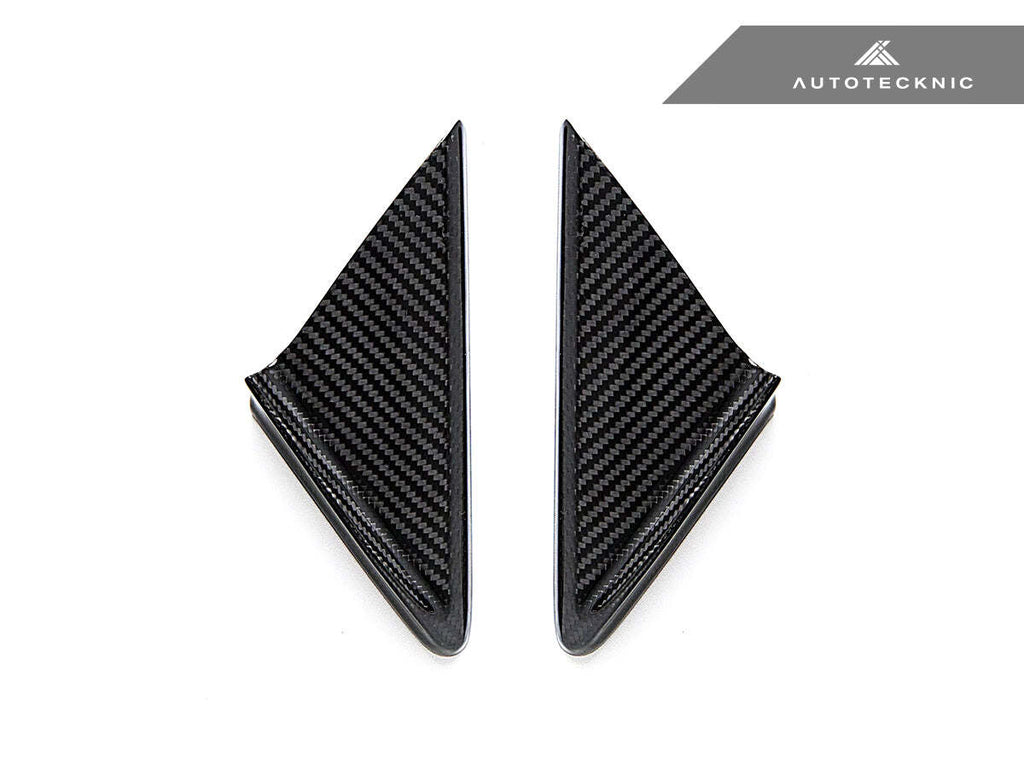AutoTecknic Dry Carbon Side Mirror Wind Deflector Set For Porsche 991 981 718