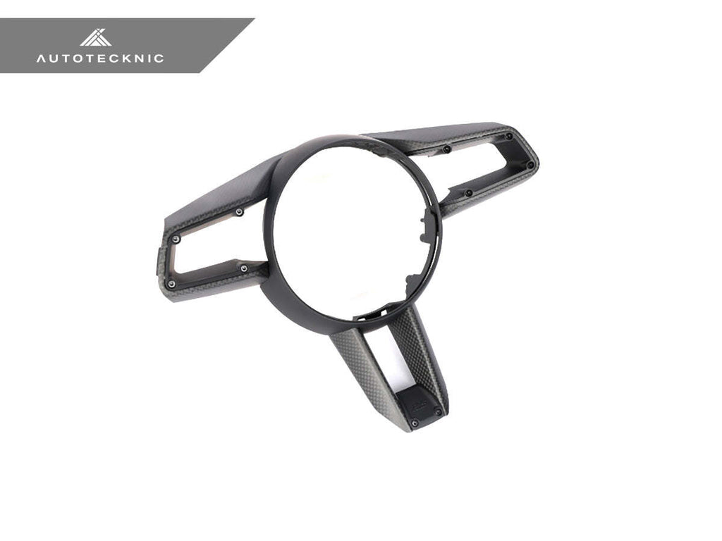 AutoTecknic PR-0045 Carbon Fiber Steering Wheel Trim For Porsche 992 Models