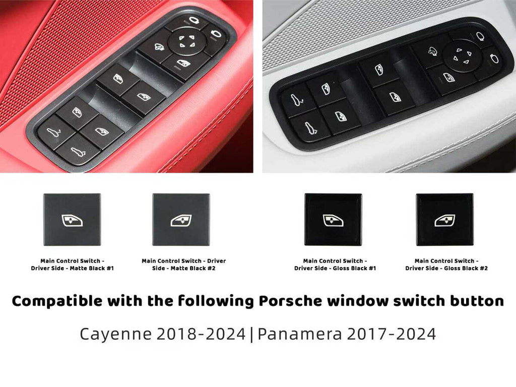 AutoTecknic PR-0055 Replacement Interior Window Switch Button For Porsche