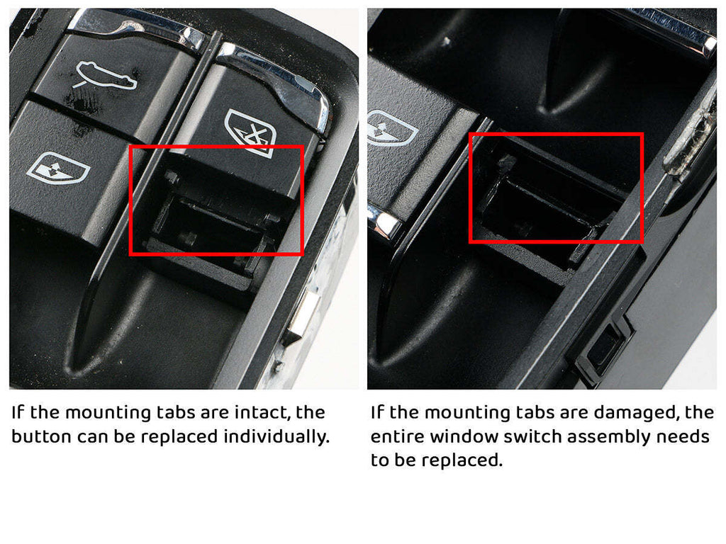 AutoTecknic PR-0055 Replacement Interior Window Switch Button For Porsche