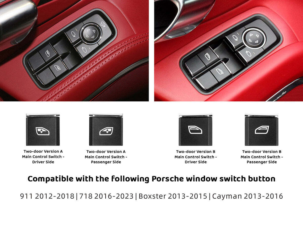 AutoTecknic PR-0055 Replacement Interior Window Switch Button For Porsche