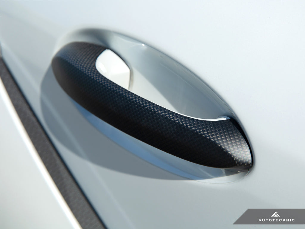 AutoTecknic TO-0009-G Carbon Fiber Door Handle Trims A90 Supra Gloss Finish