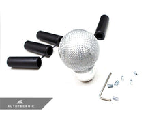 Load image into Gallery viewer, AutoTecknic UN-0005-SL Sphere Silver Fiber Shift Knob Universal
