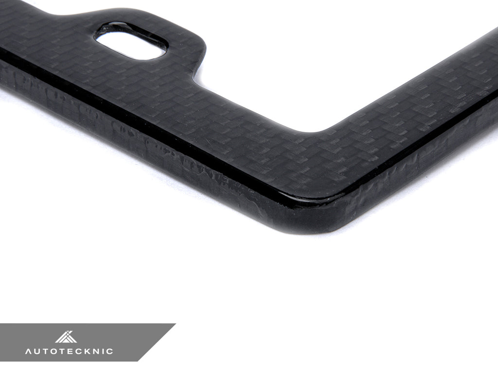 AutoTecknic UN-0007 Carbon Fiber License Plate Frame