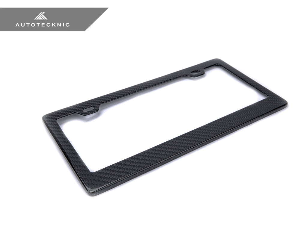 AutoTecknic UN-0007 Carbon Fiber License Plate Frame