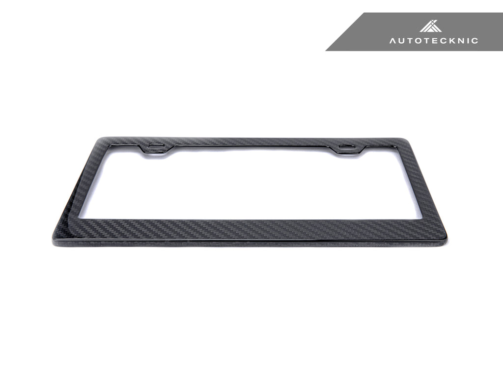 AutoTecknic UN-0007 Carbon Fiber License Plate Frame