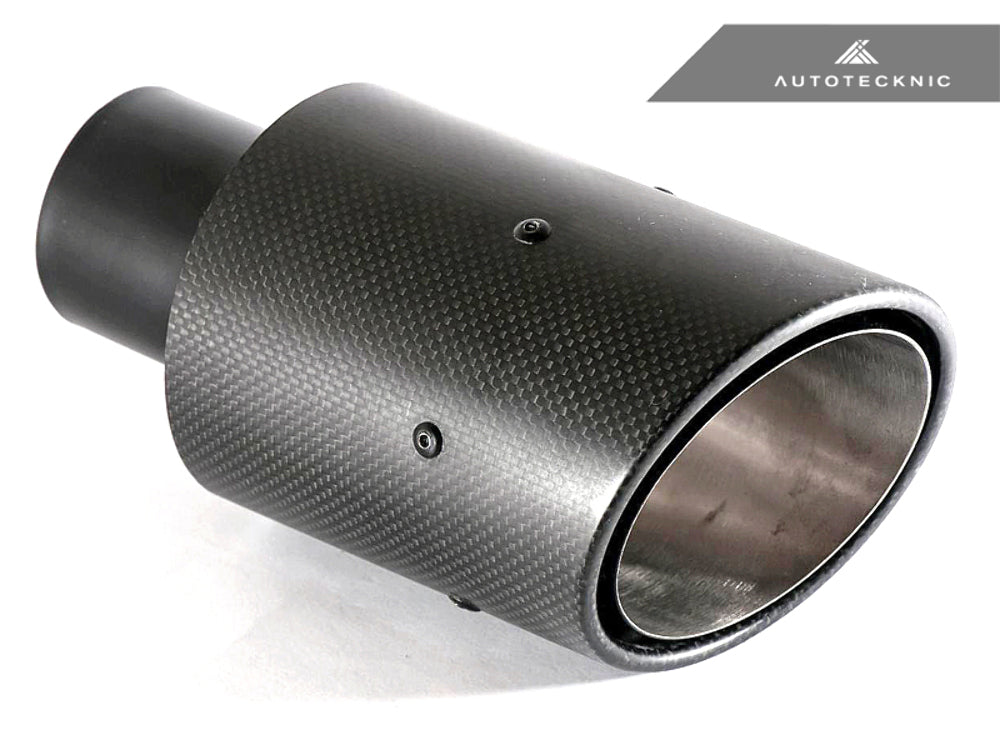 AutoTecknic UN-0008-7089 Pre-Preg Dry Carbon Fiber Exhaust Tip 70MM-89MM