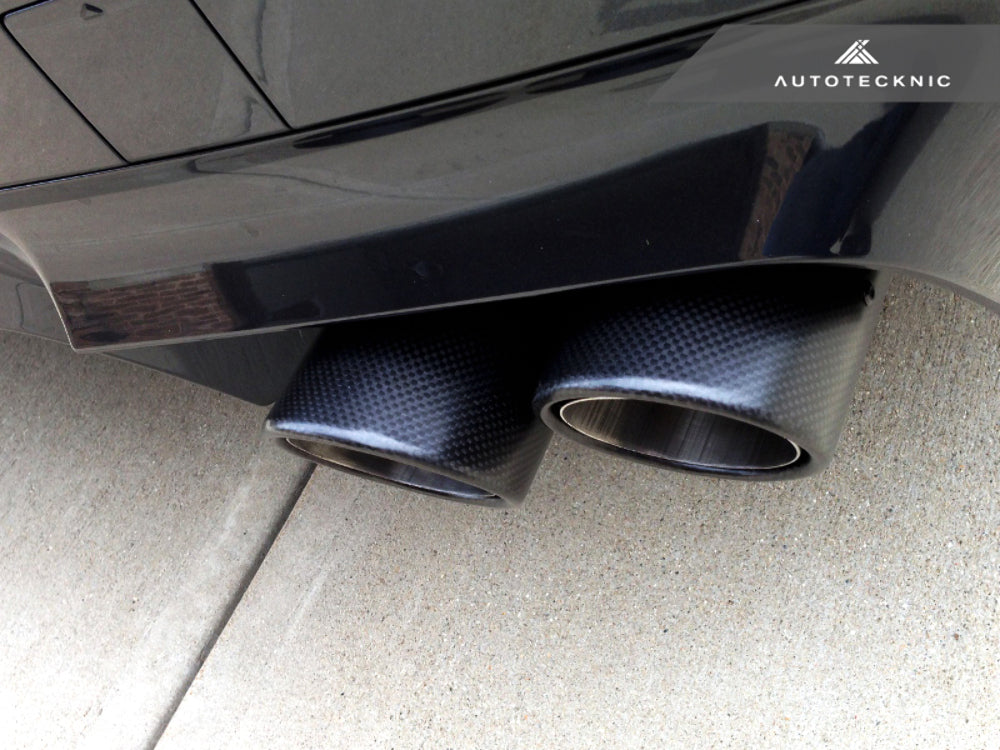 AutoTecknic UN-0008-7089 Pre-Preg Dry Carbon Fiber Exhaust Tip 70MM-89MM