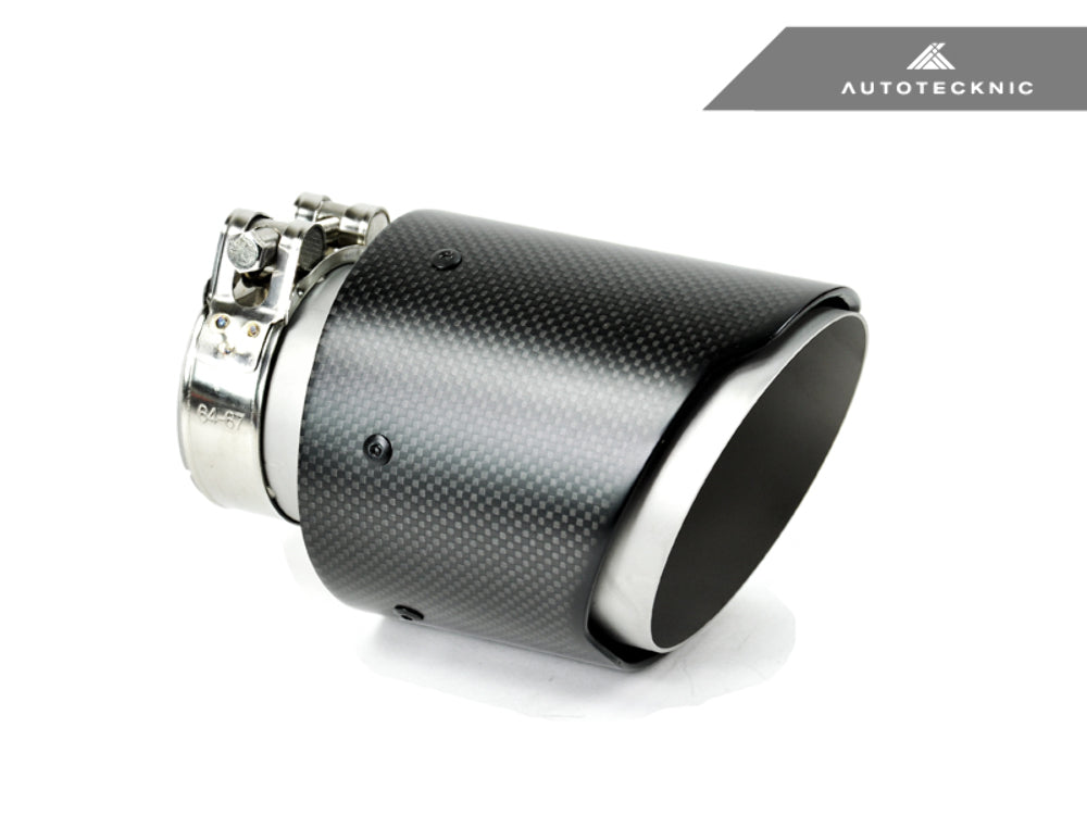 AutoTecknic UN-0008-7089 Pre-Preg Dry Carbon Fiber Exhaust Tip 70MM-89MM