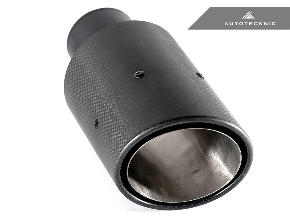 AutoTecknic UN-0008-7089 Pre-Preg Dry Carbon Fiber Exhaust Tip 70MM-89MM