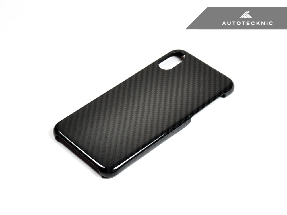 AutoTecknic UN-0010-G Carbon Fiber Case iPhone X Gloss Finish