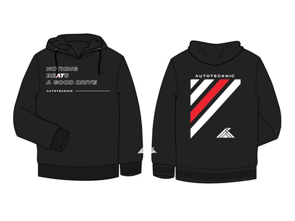 AutoTecknic UN-0547-SML Official Premium Hoodie Black