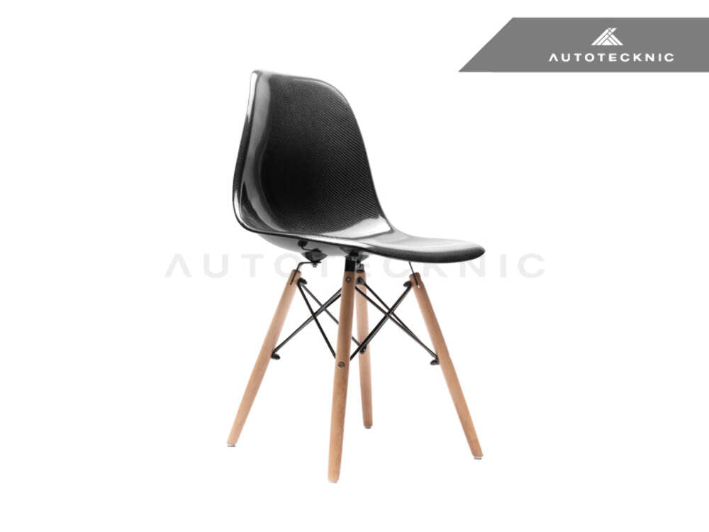 AutoTecknic UN-0889 Midcentury Dry Carbon Dowel Leg Side Chair