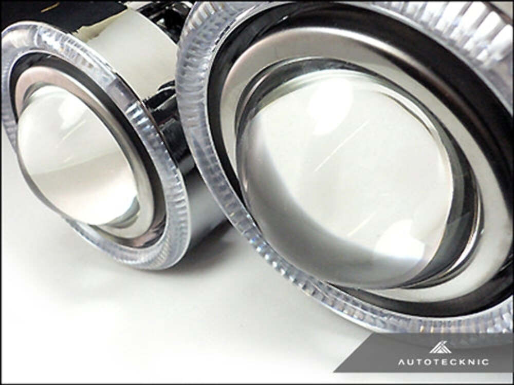 AutoTecknic UN-PF-P1A Universal Projector Fog Lights Clear Projector P1A