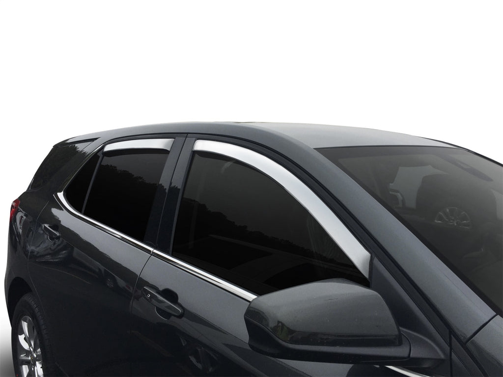 Auto Ventshade 684634 Chrome Ventvisor Deflector 4 pc. Fits 18-24 Equinox