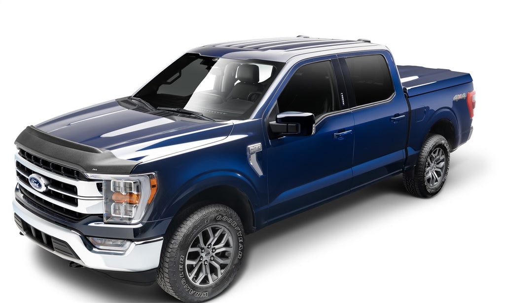 Auto Ventshade 436196 Aeroskin II Hood Protector Textured Black Fits 21-24 F-150
